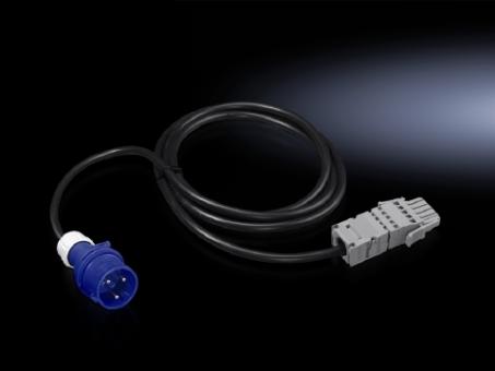 PSM, USV-Anschlusskabel, 3 m, 16 A, 1-phasig, C14, Wago X-Com Stecker 