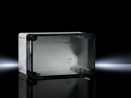Polycarbonat-Gehäuse PK, transparenter Deckel, BHT 180x110x90 mm 