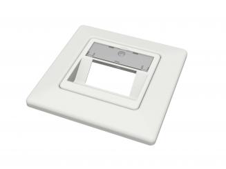 Modulaufnahme leer 2-fach inklusive Abdeckrahmen 