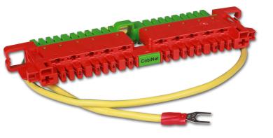 LSA-HD®-Erddrahtleiste  Erdanschlussleitung 500 mm mit Kabelschuh 