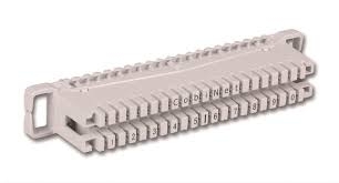 LSA-Anschlussleiste 2/10 zu 10 DA  Ohne Farbcode  Für Montagewanne/-kanal  Große Rangierdrahtführung 