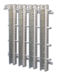 Wandverteilergestell WVMP 2/680 (400)  Mit Rundstangen-Montagekanal als Bausatz  Maße (BxHxT): 480x6 