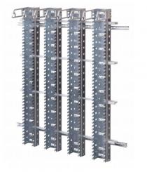 Wandverteilergestell WVML 2/800  Mit Montagekanal als Bausatz  Maße (BxHxT): 480x1150x300 mm  Kapazi 