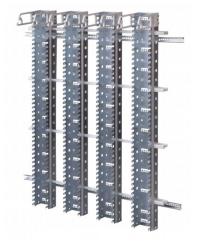 Wandverteilergestell WVML 4/2400  Mit Montagekanal als Bausatz  Maße (BxHxT): 960x1650x300 mm  Kapaz 