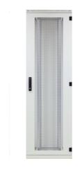 Tür für Netzwerk-/Serverschrank 42HEB=600, Stahl perf, 1-tg, R7035 