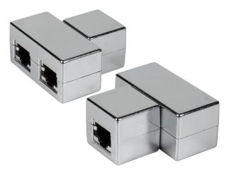 T-Modulardapter RJ45 Bu/2xBu1:1, geschirmt 