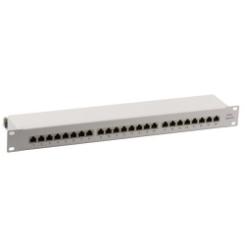 Patchpanel 24xRJ45 1HE Cat.6A,RAL9005 schwarz, 