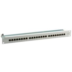 Patchpanel 24xRJ45 1HE Cat.6,Class E 250 MHz,RAL9005, 