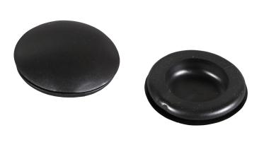 Blindstopfen  22,5 mm/1,6 mmPVC schwarz, für 53600TS.10 