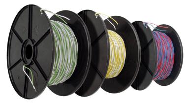 YV 2x0,6/1,1 weiss/rotRolle a 100m 