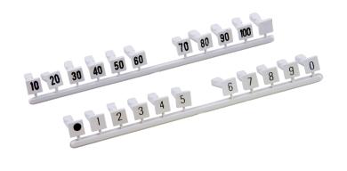 Steckziffernsatz 1Satz=10StückAufdruck 10..100 