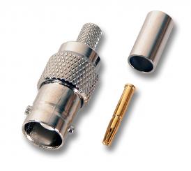 BNC Buchse Gerade CrimpRG58 50 Ohm 