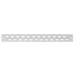 Frontplatte 1HE 24SCs (24LCD)waagerecht versetzt, RAL7035 