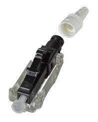 LC Steckverbinder MM50/125 OM2 schwarz, feldkonfektionierbar 