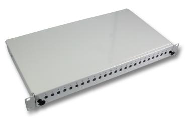 Spleißbox 12SC-simpl,E2000,LCfest, RAL7035, 1HE 