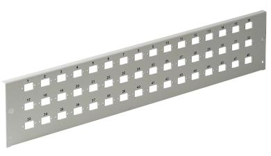 Verteilerplatte 48 SC-Simplex Vertikalohne Bedruckung, für 53604.1V1 