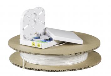 FTTX Compact Box 2x LC/APC Kupplung DX &4x LC/APC SM G657A2 4F Pigtail , 50 m 