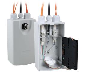 Klein-Spleißverteiler II SC/LCRAL7035, IP54, abschließbar 