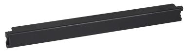 Blindplatte 19" 1HE "Snap-In",Kunststoff, schwarz 