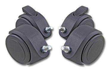 Rollen Set a´ 4 Stk.80mm mit Feststeller 