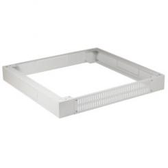 Sockel 800x800x100mm RAL7035Front-und Rückseite perforiert 