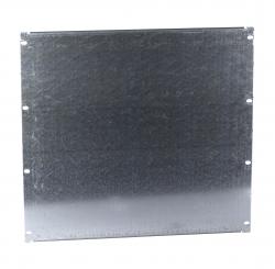 19" Montageplatte 10HE,3mm Stahlblech verzinkt, ungelocht 