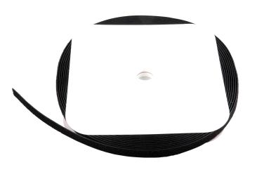 Klettband 20mm schwarz25 Meter Rolle 