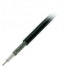 Koaxkabel RG174 U, 50 Ohmschwarz 
