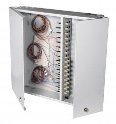 Wandverteiler-Spleißgehäuse 24x ST-Pigt. 50µ  Pigtails/Kupplung 