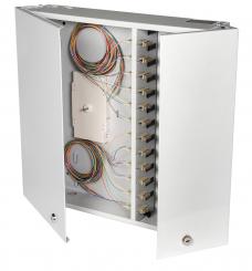 Wandverteiler-Spleißgehäuse 24x SC-Pigt. 50µ  Pigtails/Kupplung 