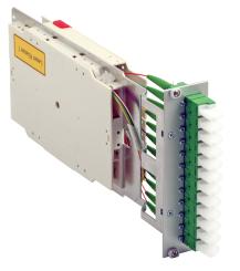 Moduleinschub 12SCD/APC, 14TE24xPigtails 9/125 SC/APC 