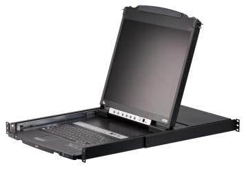 16-Port 19" LCD KVM SwitchDual Rail + Dual Console 