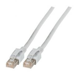RJ45 Patchkabel S/FTP, Cat.6A, VC LED, 50m, grau 