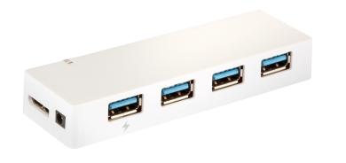 USB3.0 Hub 4-Portinkl.5V4A Netzteil+Anschlussk. 