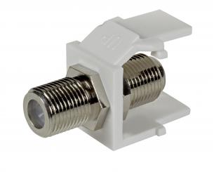 Keystone mit F-Verbinderweiß 