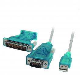 USB1.1 RS232 Converter, aktiv, A-Stecker/DB9-Stecker 1,8m 