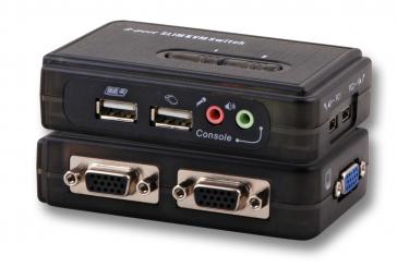 2-Port KVM Switch USB-Audioincl. Kabelset 