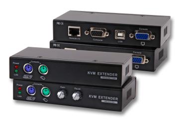 KVM Extender-Set PS/2-USBvia Cat.5e/6/7 100m 