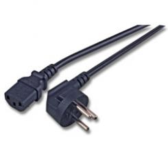 Netzleitung Israel 90° - C131,8m , schwarz, 3 x 0,75 mm² 