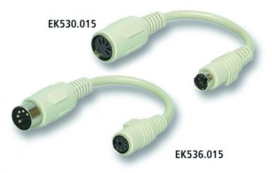 Tastaturkabel 0,15mMiniDin6-Stecker / DIN5-Buchse 