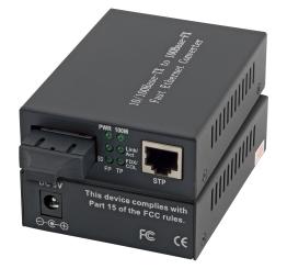 Media Converter Gigabit SM10/100/1000T - 1000BaseLX-SC 