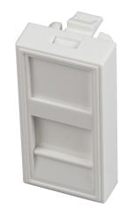 1x Abdeckrahmen 22.5x45mmje 1x Aufnahme schmal, RAL9010 