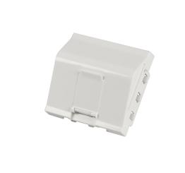 Abdeckrahmen 45x45mm gewinkeltmit 1x Aufnahme schmal RAL9010 