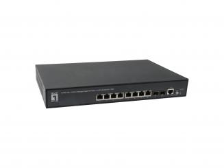 10-Port L2 Managed Gigabit PoE Switch,2x SFP, 802.3at PoE+, 125W 