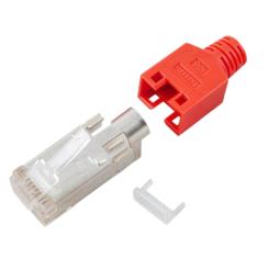 RJ45-Hirose Stecker TM11 rot100 Stk, 3 Elemente, Cat. 5e 