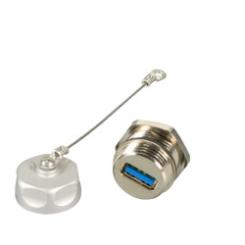 USB3.0 IP67 DurchführungskupplungType A Buchse / Type A Buchse 