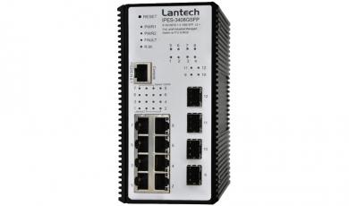 Switch 8x RJ45 10/100Mbit/sPoE Plus + 4x SFP Gigabit Port 