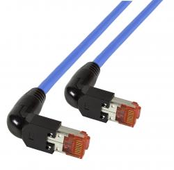 RJ45 Patchkabel S/FTP, Cat.6A, 2x TM2190°, UC900, 7,5m, blau 
