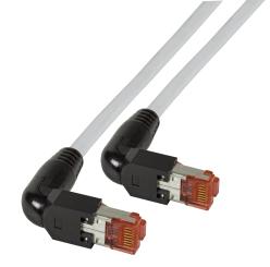 RJ45 Patchkabel S/FTP, Cat.6A, 2x TM2190°, UC900, 0,5m, grau 