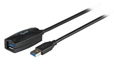 USB3.0 Repeaterkabel aktiv 5mUSB-A Buchse auf USB-A Stecker 